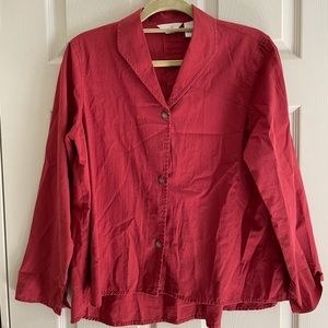 J. Jill Red button down shirt